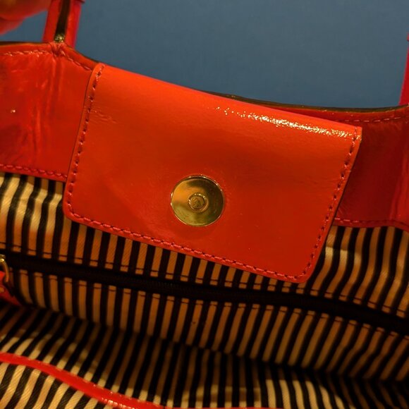 Kate Spade Patent Leather Handbag / Tote Bag - Pink - Picture 7 of 10